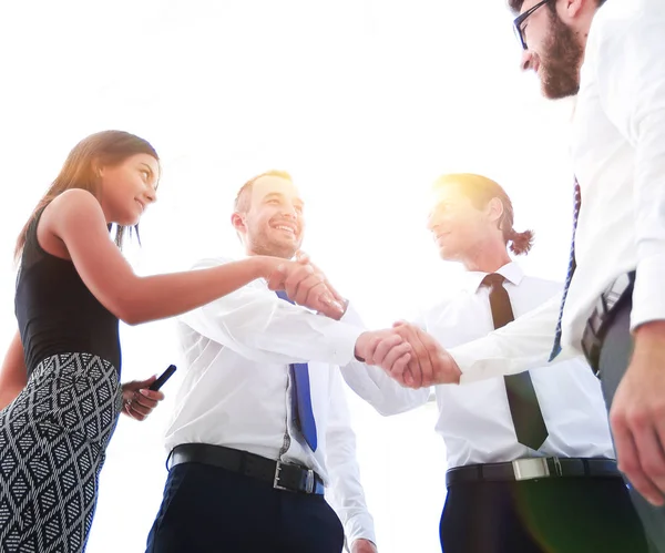 Handshake business people.the successo concetto di business . — Foto Stock