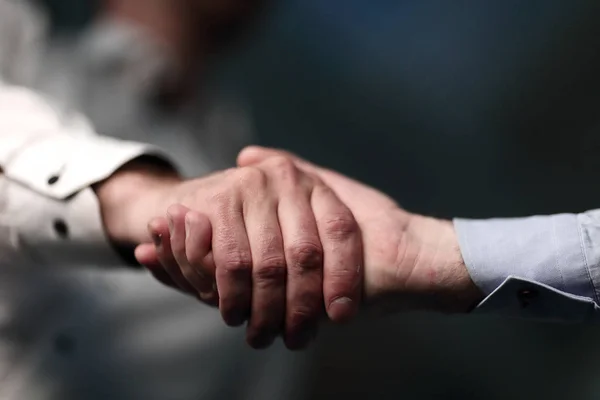 Up.confident Zamknij handshake ludzi biznesu — Zdjęcie stockowe