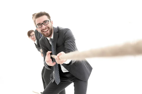 Imagem de fundo de um homem de negócios subindo . — Fotografia de Stock