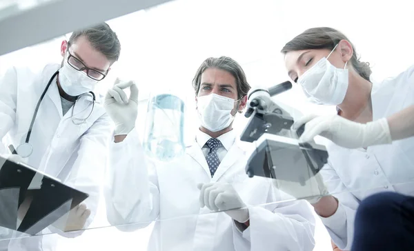 Wissenschaftler, die im Labor forschen — Stockfoto