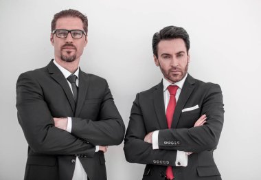 iki iş ortağı birlikte ayakta