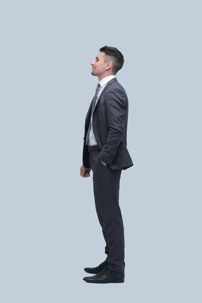 Full-length portrait of the modern businessman. — Stock Photo, Image