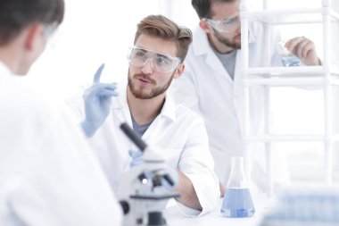 arka plan resim bilim ekibi laboratuarda