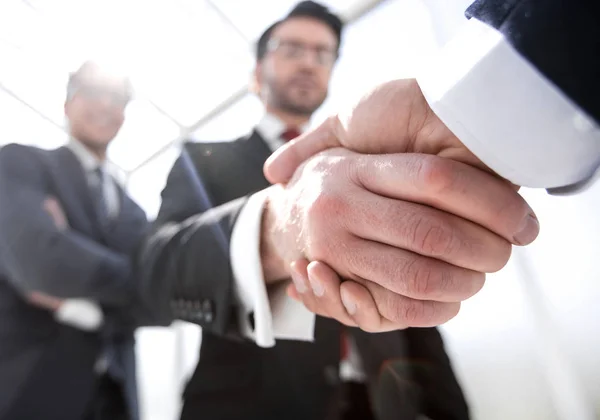 ビジネスの背景。ビジネスの握手 — ストック写真