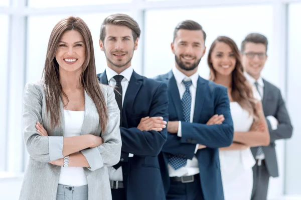 Líder e equipe de negócios profissional — Fotografia de Stock