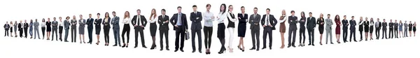 Leider en professioneel business team staan samen. — Stockfoto