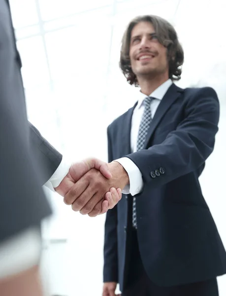 Success concept in business - handshake of partners — Stock Photo, Image