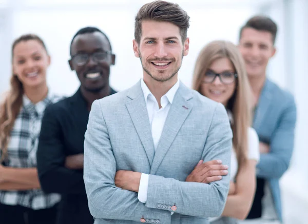 Group of managers posing on camera — Stock Photo, Image