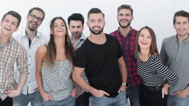 Grup birlikte yaratıcı gençlik duran