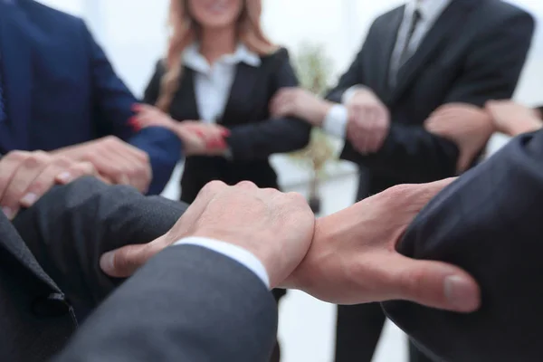 Nahaufnahme. geeintes Wirtschaftsteam . — Stockfoto