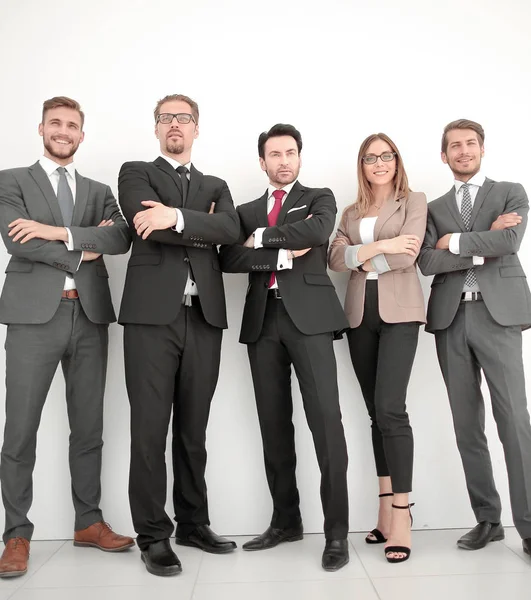 白い背景の上に立っているビジネス人々 の肖像画 — ストック写真