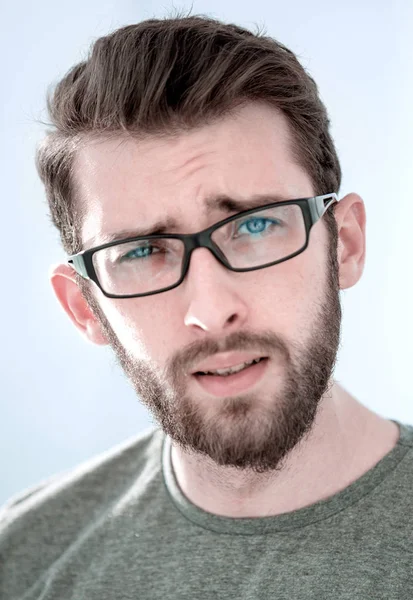 Close up.portrait of modern young man — Stock Photo, Image