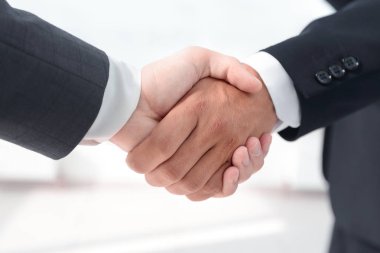 closeup.Handshake iş ortakları