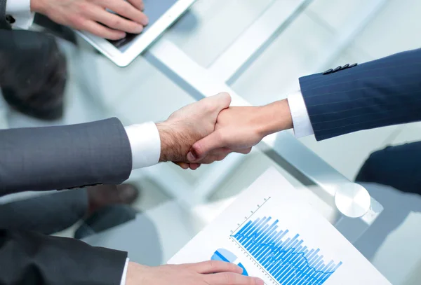 Koncept business handshake a business people. — Stock fotografie