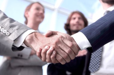 hoş geldiniz ve karşılıklı iş adamları