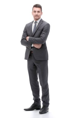 tam büyüme portre. modern bir iş adamı