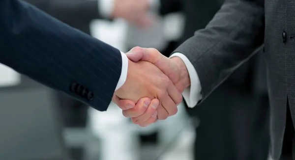 Concept van cooperation.handshake van businesspartners — Stockfoto