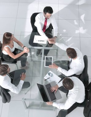 Çeşitli iş adamları bir toplantı