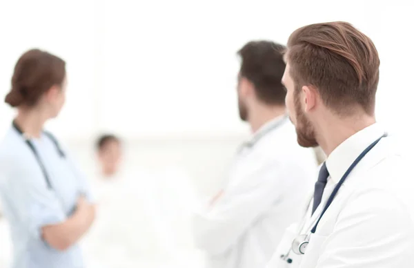Group of doctors in a medical office. — Stock Photo, Image