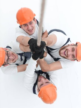 bir ip çekerek işçi top.a grubundan görüntülemek