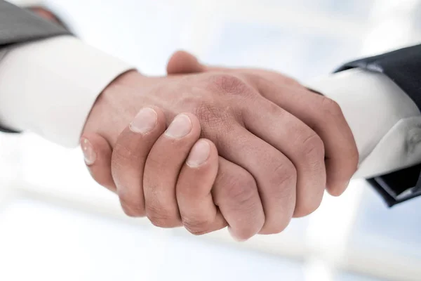 Close-up de pessoas de negócios handshake — Fotografia de Stock