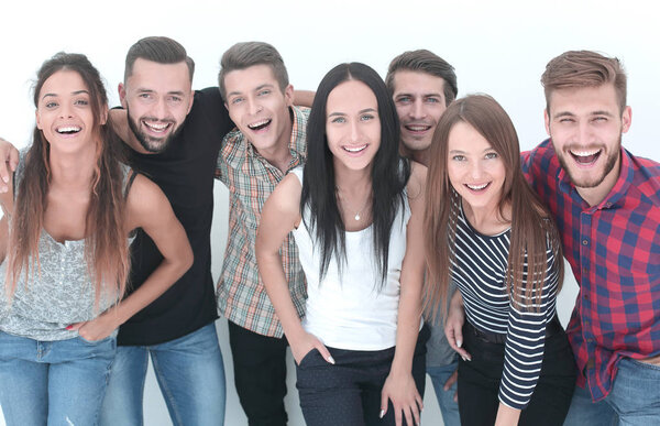 close up. cheerful group of young people