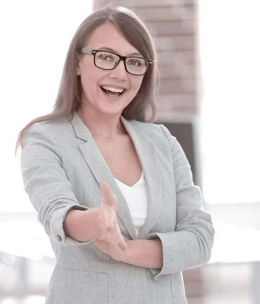 Successful business woman in the office — Stock Photo, Image