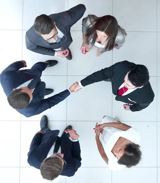 Handshake byznys lidi.business pozadí — Stock fotografie