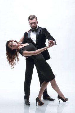 Tutkulu çekici rahat çift dans.