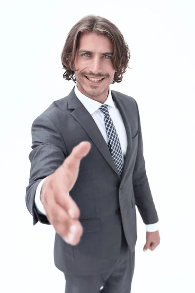 Businessman offering for handshake — Stock Photo, Image