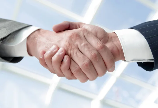 Diverse business male shaking hands. — Stock Photo, Image