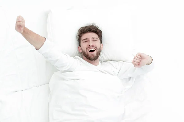 Imagem de fundo acordar homens bonitos . — Fotografia de Stock