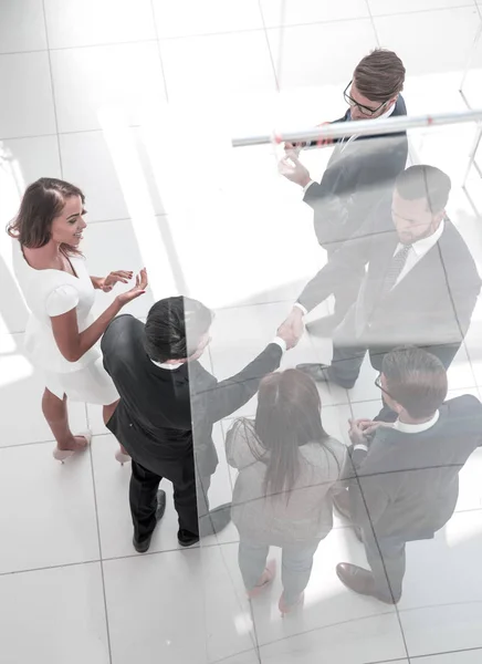 Business background.handshake obchodní partneři — Stock fotografie