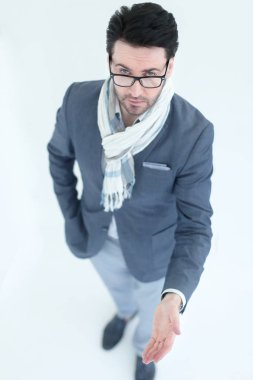 kameraya bakarak en iyi view.responsible iş adamı