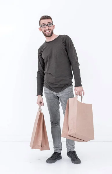 Full length of the person carrying gifts — Stock Photo, Image