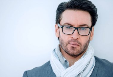 up.Business adam gözlüklü kapatın