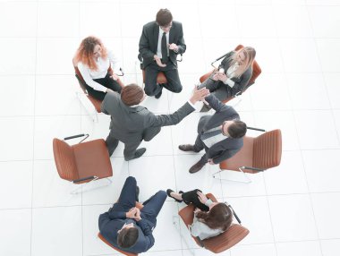 karşılıklı iş ortakları toplantısı.