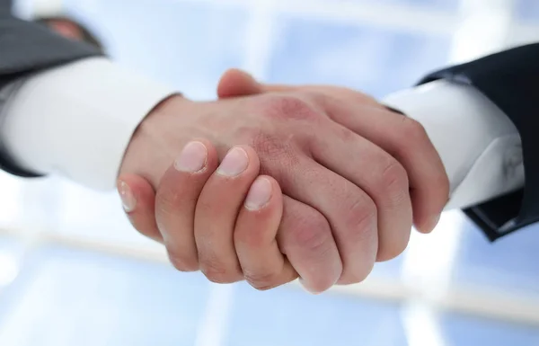 Close-up of business people handshaking — Stock Photo, Image