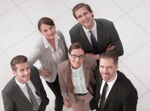 Top view.a groupe de gens d'affaires prospères — Photo