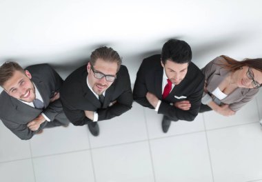 en iyi view.smiling iş takım kameraya arıyor