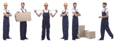 Tam gelişim. Becerikli tamirci, beyaz tenli..