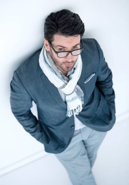 kameraya bakarak en iyi view.modern iş adamı.