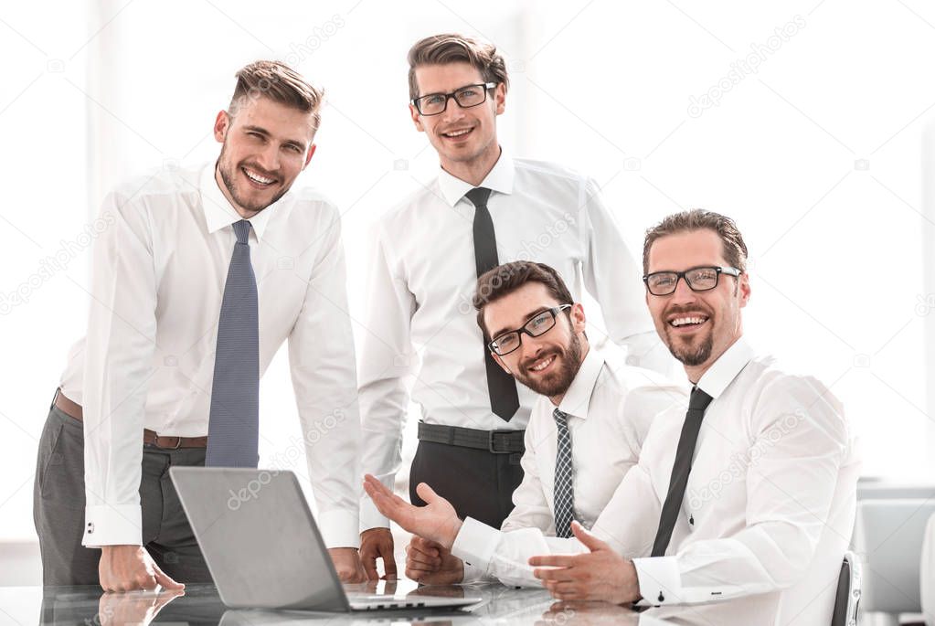 professional business team in the workplace in the office