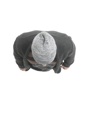 üst görünüm .yakışıklı spor adam kameraya bakıyor