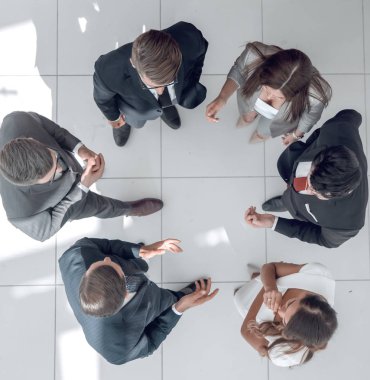 Üst Manzara. İş ekibi beyin fırtınası yapıyor.