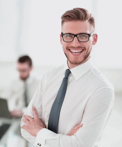 Close up.portrait de un exitoso hombre de negocios — Foto de Stock