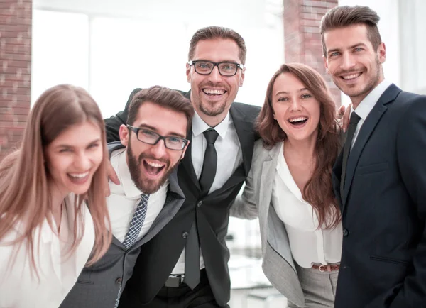 Ritratto di un amichevole team di lavoro — Foto Stock