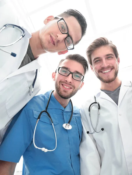 Fondo view.a grupo profesional de médicos — Foto de Stock