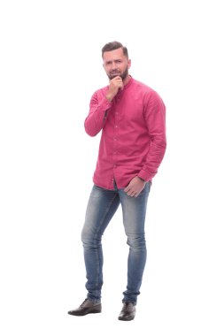 tam büyüme. seni işaret eden şüpheli genç adam