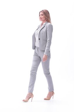 tam büyüme. Kendine güvenen genç iş kadını